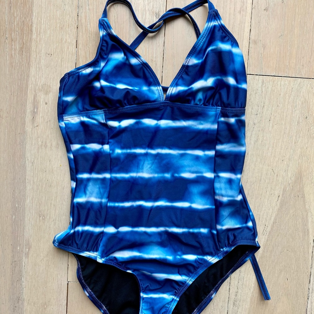 Splendid Blue and White One Piece